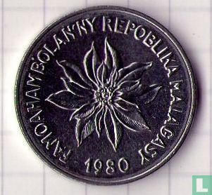 Madagaskar 5 francs 1980 - Afbeelding 1