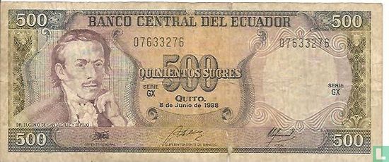 Ecuador 500 Sucres1988 - Image 1