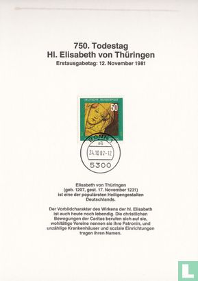 750. Todestag Elisabeth von Thüringen