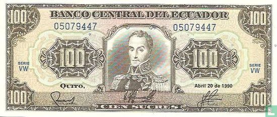 Equateur 100 Sucres 1990 - Image 1