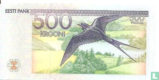 Estonia 500 Krooni 1994 - Image 2