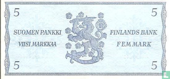 Finnland 5 Markkaa 1963 - Bild 2