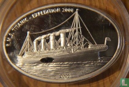 Liberia 10 dollars 2005 (PROOF) "R.M.S. Titanic - Expedition 2000" - Image 1