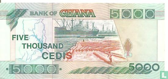 Ghana 5.000 Cedis 1996 - Bild 2