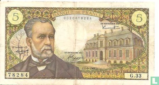France 5 francs 1966 - Image 1