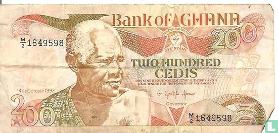 Ghana 200 Cedis 1992 - Image 1