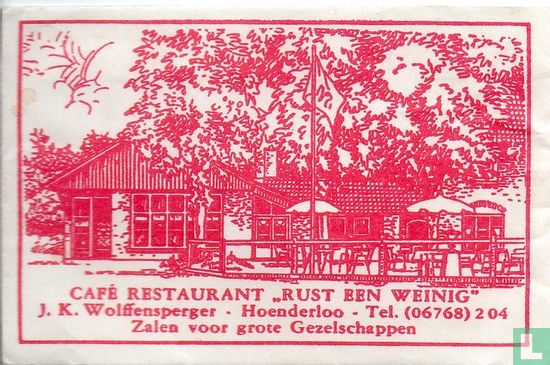 Café Restaurant "Rust een Weinig"  - Image 1