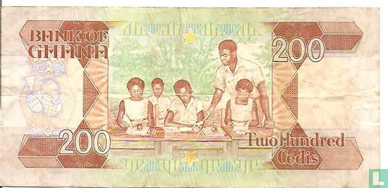 Ghana 200 Cedis 1993  - Afbeelding 2