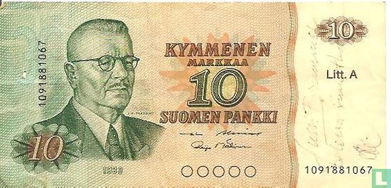 Finland 10 markkaa  - Image 1