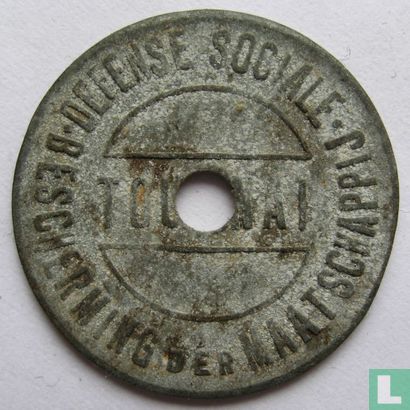 België Doornik (Tournai) 5 centimes gevangenisgeld 1924-1940 - Image 1