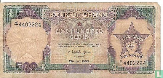 Ghana 500 Cedis 1990 - Afbeelding 1