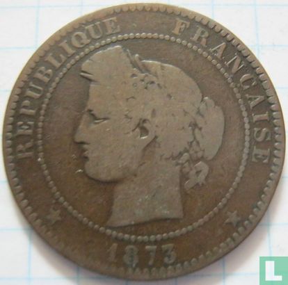 Frankrijk 10 centimes 1873 (A) - Afbeelding 1