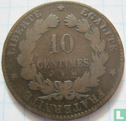 France 10 centimes 1873 (A) - Image 2
