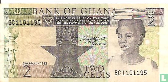 Ghana 2 Cedis 1982 - Afbeelding 1