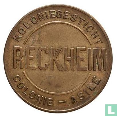 België Rekem (Reckheim) 2 francs gevangenisgeld 1920-1940 - Image 1