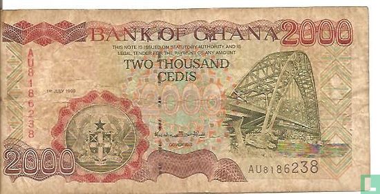 Ghana 2,000 Cedis 1999 - Image 1