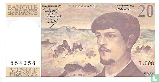 Frankrijk 20 francs 1981 - Afbeelding 1