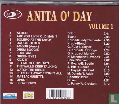 Anita O'Day Volume 1 - Afbeelding 2