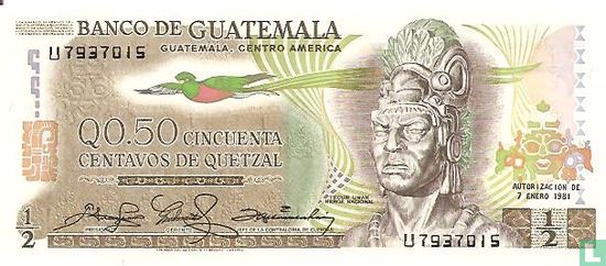 Guatamala 1/2 Quetzal - Afbeelding 1