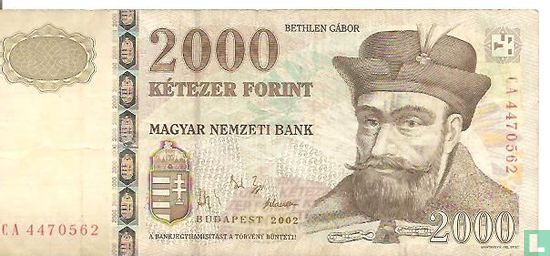 Hungary 2,000 Forint 2002 - Image 1