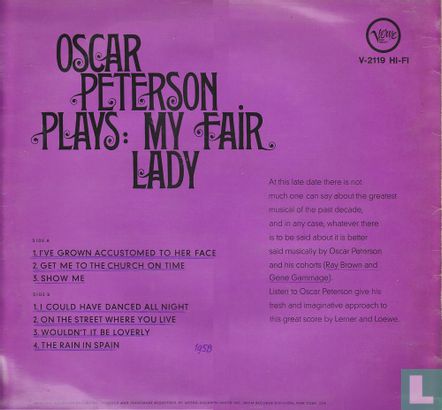 Oscar Peterson plays: My Fair Lady - Image 2