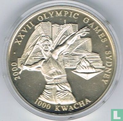 Zambie 1000 kwacha 2000 (BE) "Summer Olympics in Sydney" - Image 1