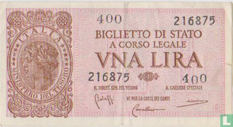 Italy 1 Lire - Image 1