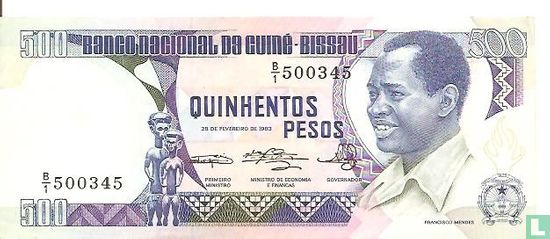 Guinea-Bissau 500 Pesos 1983 - Image 1