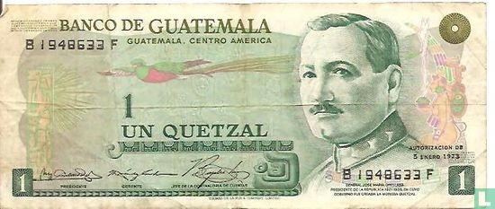 Guatamala 1 Quetzal - Afbeelding 1