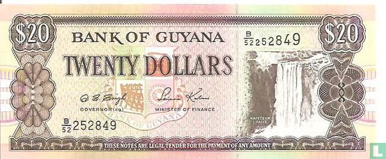 Guyana 20 Dollars (Dolly Singh & Saisnarine Kowlessar) - Afbeelding 1