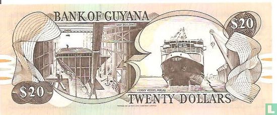 Guyana 20 Dollars (Dolly Singh & Saisnarine Kowlessar) - Image 2