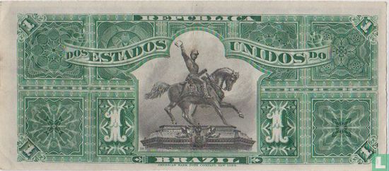 Brazilie 1 Mil Reis ND (1891) - Afbeelding 2