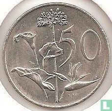 Afrique du Sud 50 cents 1980 - Image 2