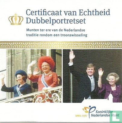 Nederland combinatie set "dubbelportretset 1980 - 2013 - 2014" - Afbeelding 1
