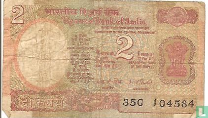 India 2 Rupees ND (1979)  A - Afbeelding 1