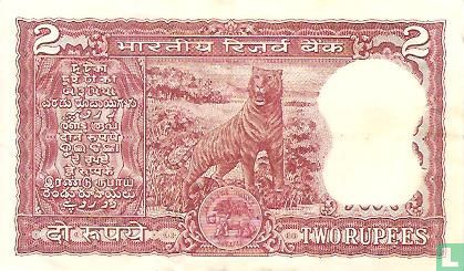 India 2 rupees ND (1977) C (P.53f) - Image 2