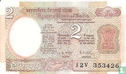 Indien 2 Rupien ND (1985) B - Bild 1
