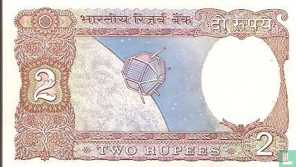 Inde 2 roupies ND (1985) B - Image 2