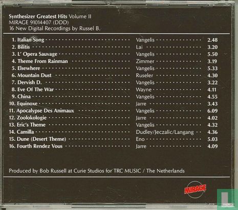 Synthesizer Greatest Hits Volume ll - Image 2