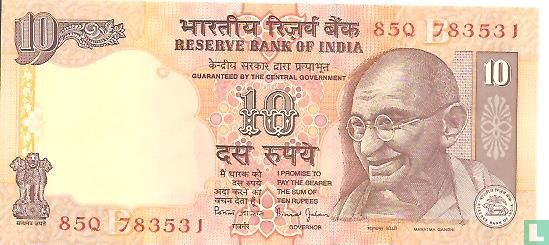 Indien 10 Rupien 1996 (B)  - Bild 1