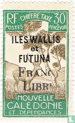 Portzegels, opdruk "France Libre"