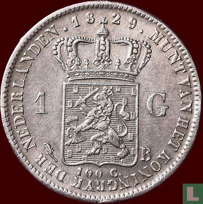 Netherlands 1 gulden 1829 - Image 1