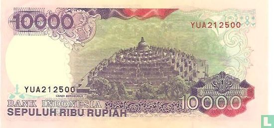 Indonésie 10.000 Rupiah 1996 - Image 2