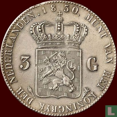 Pays-Bas 3 gulden 1830 (1830/24) - Image 1