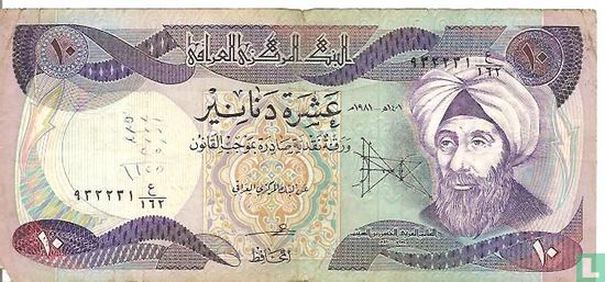 Irak10 dinars - Image 1