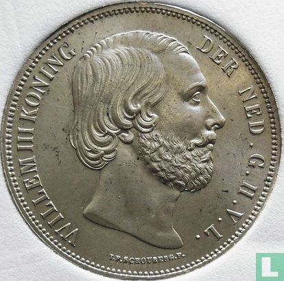Nederland 2½ gulden 1851 (type 1) - Afbeelding 2