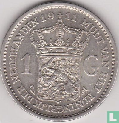 Netherlands 1 gulden 1911 - Image 1