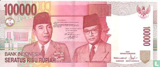Indonesia 100,000 Rupiah 2005 - Image 1
