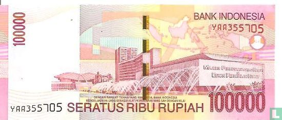 Indonésie 100.000 Rupiah 2005 - Image 2