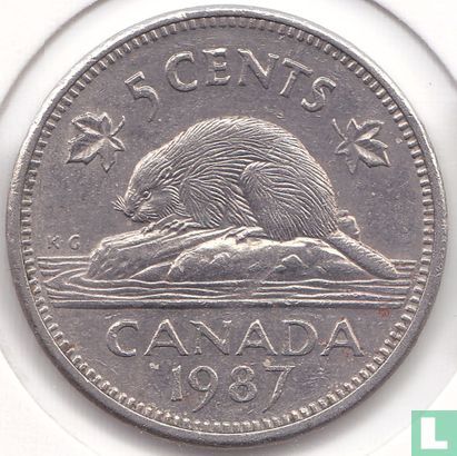 Canada 5 cents 1987 - Afbeelding 1